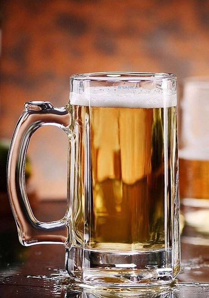  Italian Premium Glass Beer Mug
