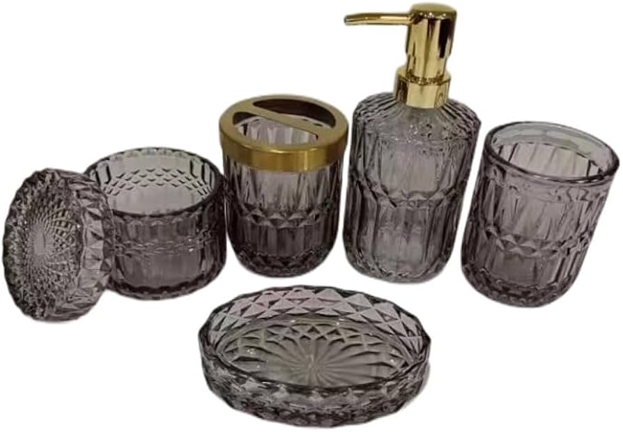 EPEDIC Bathroom Accessories Set Bath Amenities Set
