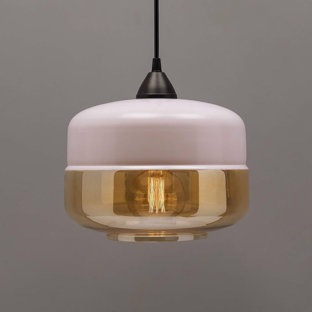 Glass Pendant Light White