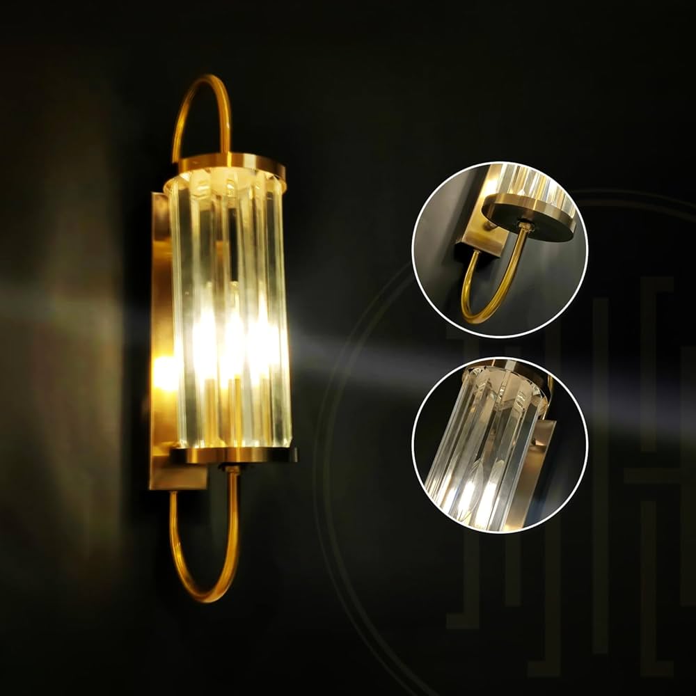 Vintage Clear Glass Wall - Image 2