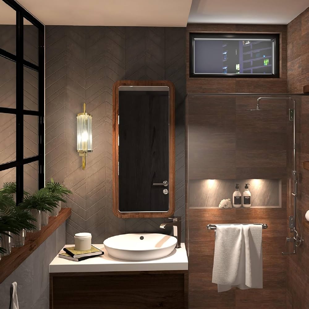 Vintage Clear Glass Wall - Image 3