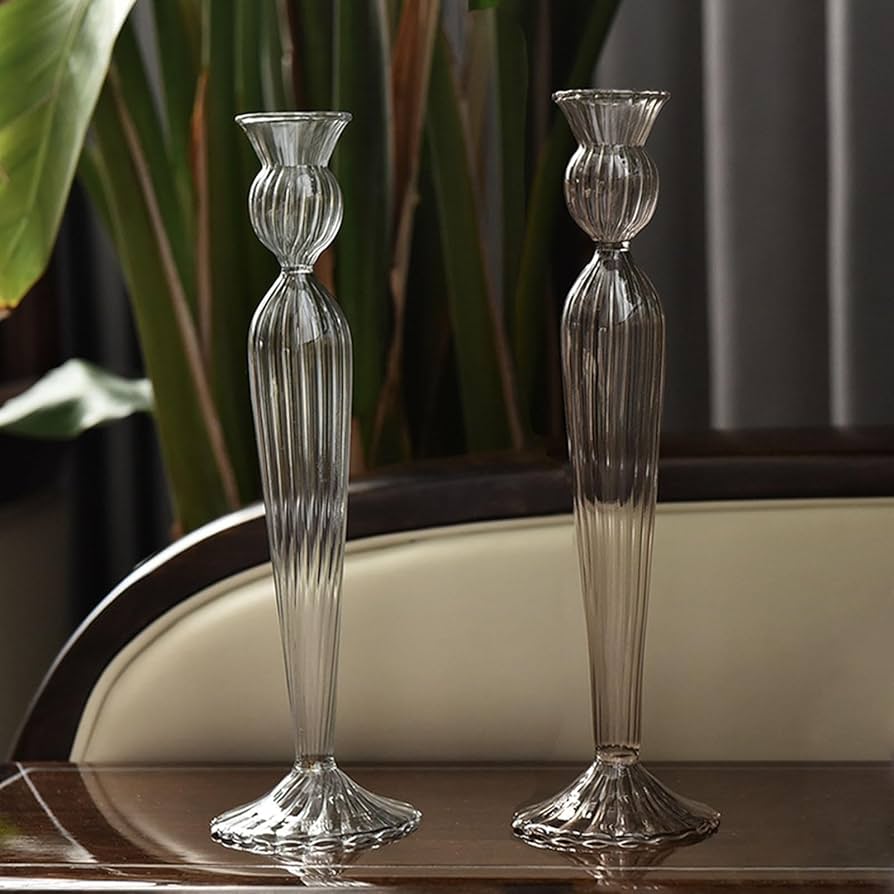 Glass Taper Candle Holder - Image 2