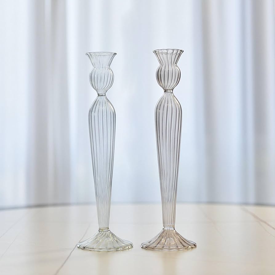 Glass Taper Candle Holder - Image 3
