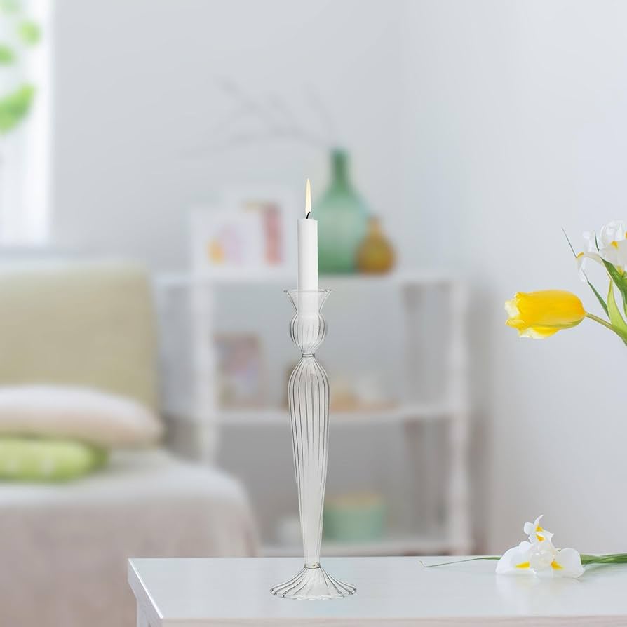 Glass Taper Candle Holder - Image 4