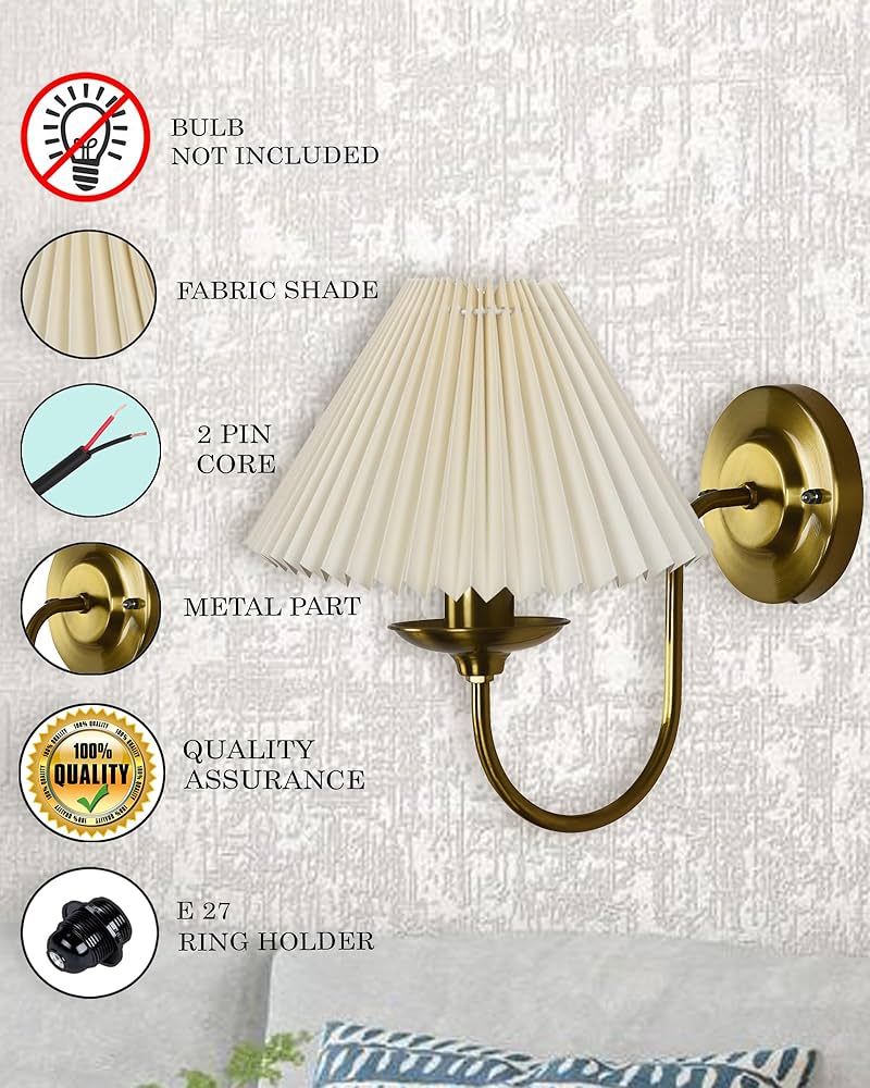 Antique Brass Wall Sconces Lighting - Image 2