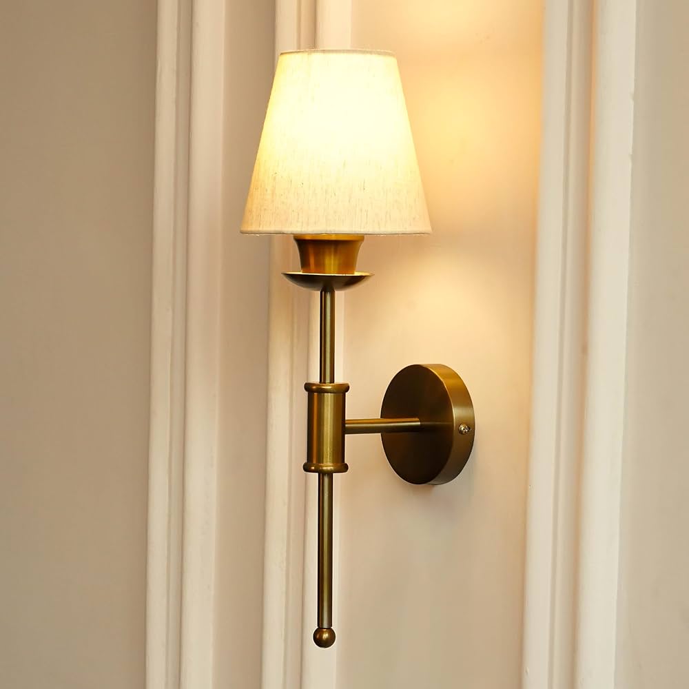 Divine Trends Antique Brass Finish Spacer Wall Lamp - Image 4