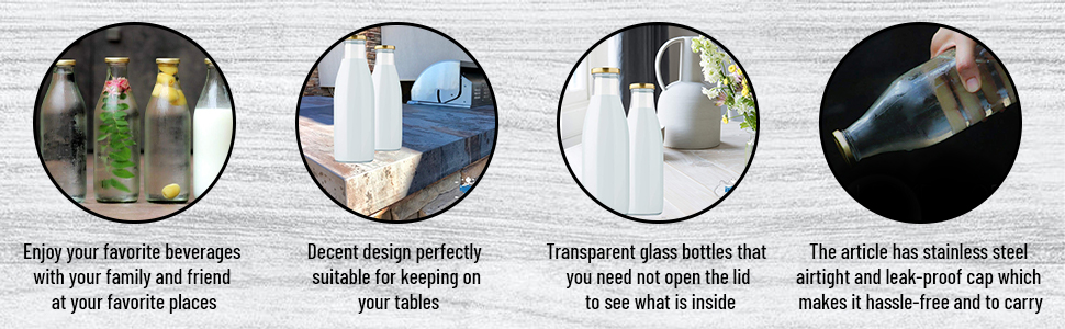 Glass Water Bottle - Image 5