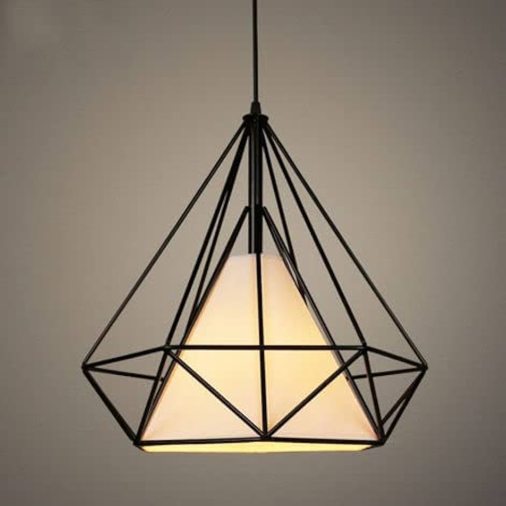Black Diamond Cage Pendant Lights - Image 4