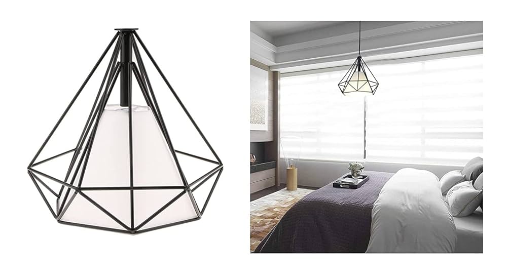 Black Diamond Cage Pendant Lights - Image 5