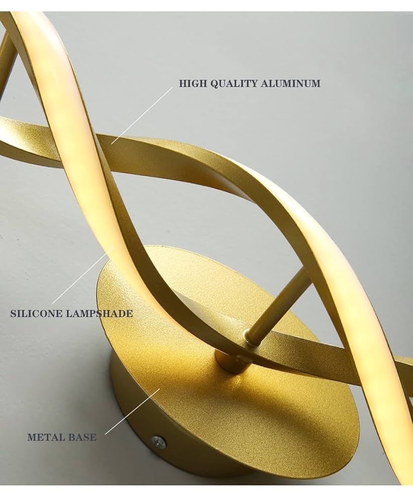 Spiral Design LED Wall Light Modern - Image 1
